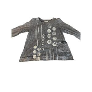 Jess & Jane Abstract Mineral Wash Top 🌑✨